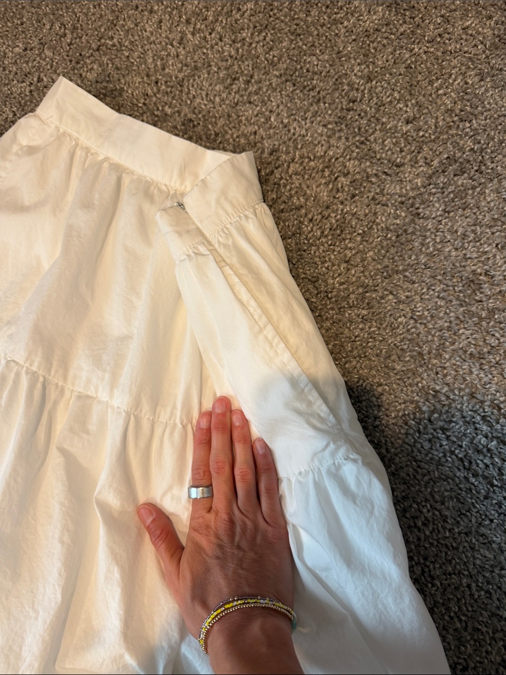 Sincerely Jules White Tiered Maxi Skirt - Picture 5 of 5